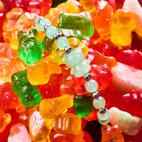Lucky Artio | Bracelet Gemmy Bear | Aventurine verte